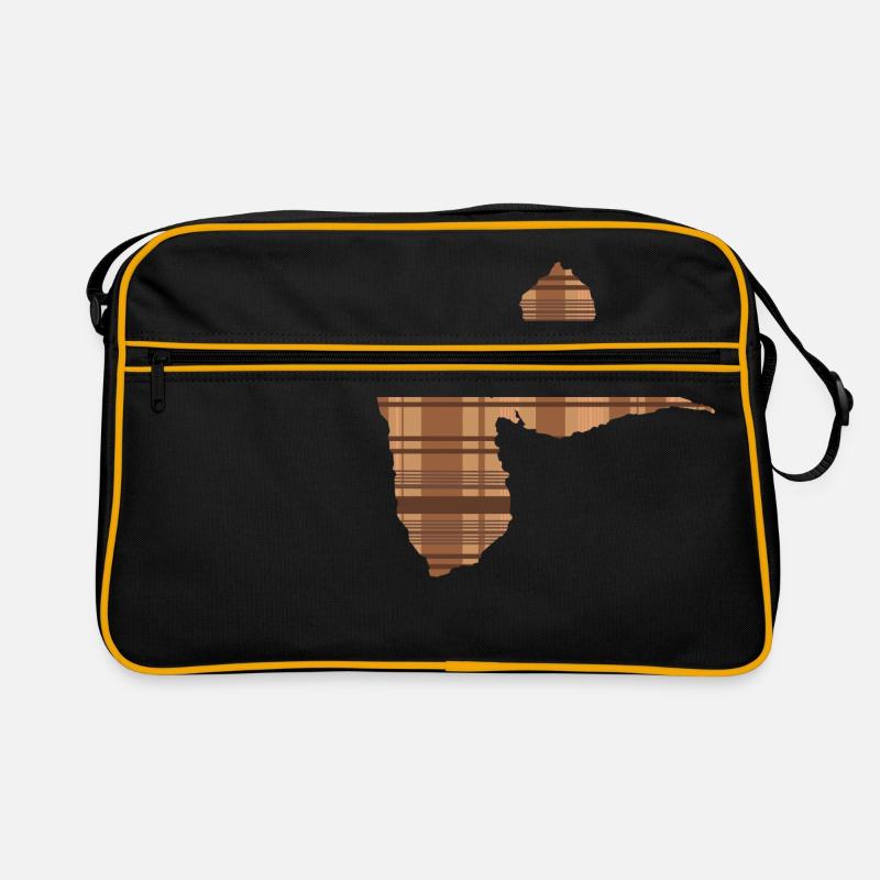 Tshirt gwada madrasse Marron Sac Retro