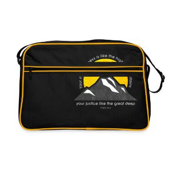 Ps 36: 6 - Sac Retro - noir/or - Devant