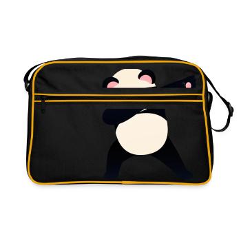 Dabbing Panda With Sunglasses - Cool Gift - Sac Retro - noir/or - Devant