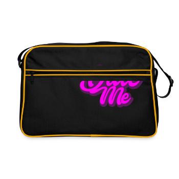 Date Me | present - Retro Bag - black/gold - Front