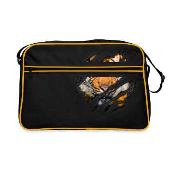 Tigre en moi - Sac Retro - noir/or - Devant