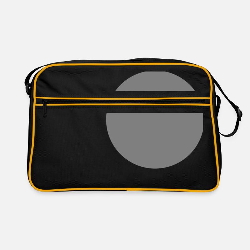 Kreis grau Retro Tasche