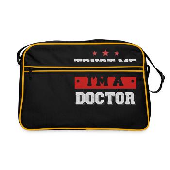 Croyez-moi, je suis un docteur! - Sac Retro - noir/or - Devant