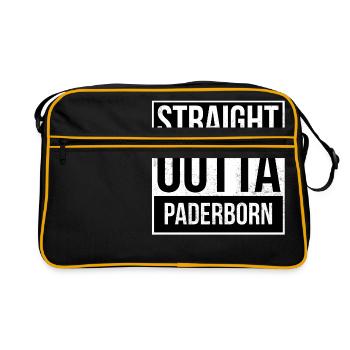 Straight Outta Paderborn - Retro Bag - black/gold - Front