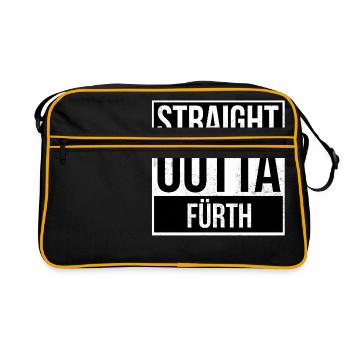 Straight Outta Fürth - Retro Bag - black/gold - Front