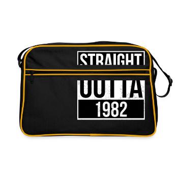 Straight outta 1982 - Retro Bag - black/gold - Front