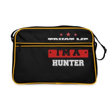 Croyez-moi, je suis un chasseur - Sac Retro - noir/or - Devant