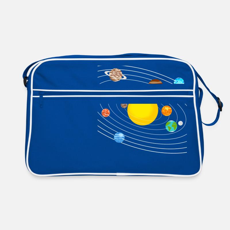 Sonnensystem Retro Tasche