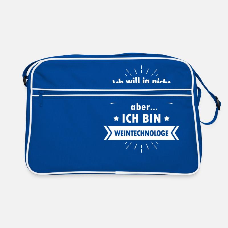 Weintechnologe Tshirt - Ich bin Weintechnologe Retro Tasche