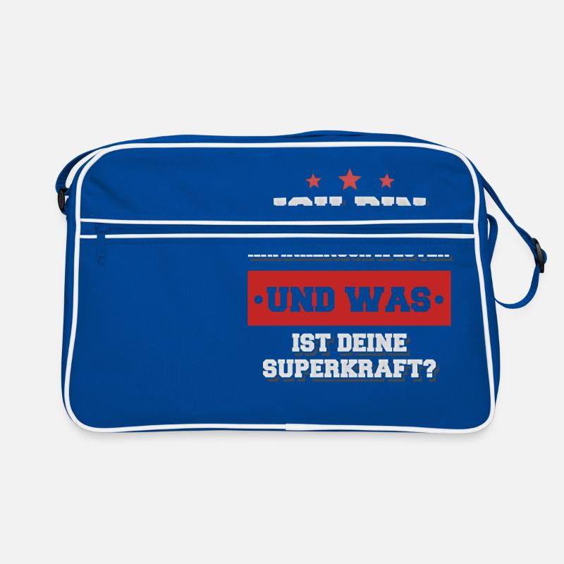 Ich bin Krankenschwester was ist deine Superkraft? Retro Tasche