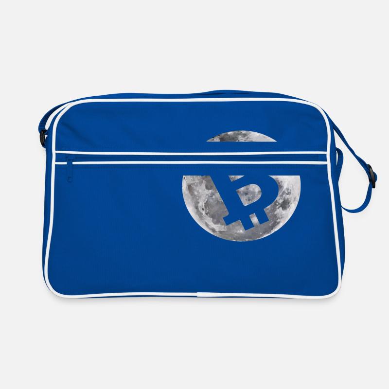 Bitcoin à la lune / crypto-monnaie / idée cadeau Sac Retro