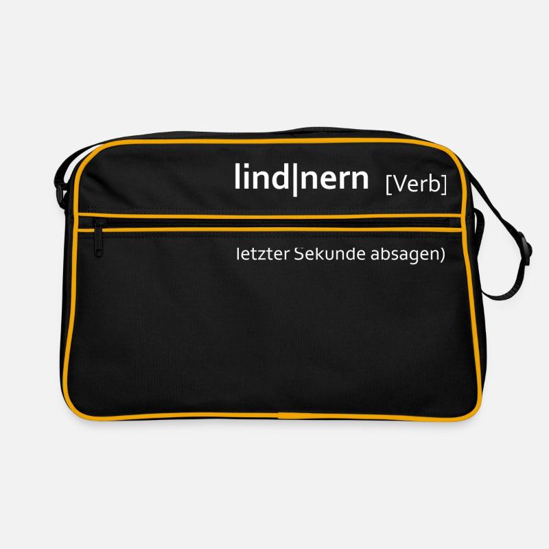 lindnern - Retro Tasche - Schwarz/Gold