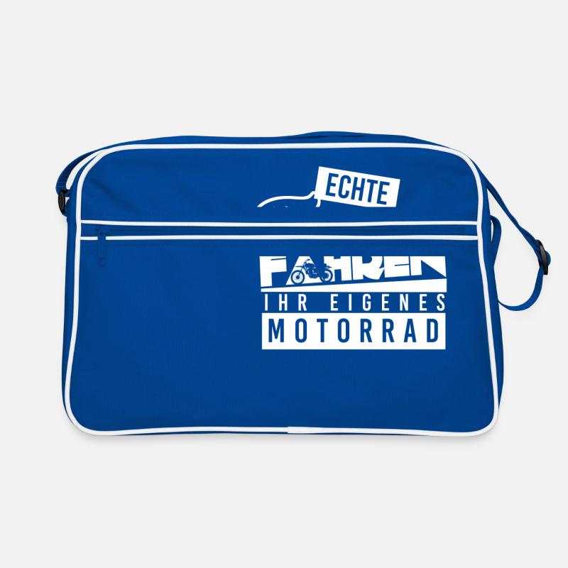 Motorrad - Biker - Motorradfahrer - Geschenk Retro Tasche