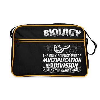Biologie Biologie drôle chemise - Sac Retro - noir/or - Devant