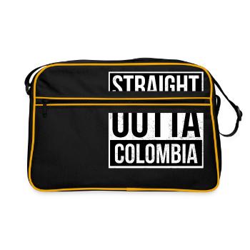 Straight Outta Colombia! - Retro Bag - black/gold - Front