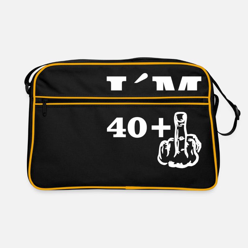 Geschenk Geburtstag Im 40 plus 1 Retro Tasche