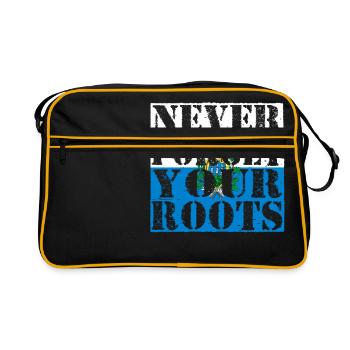 Never-Forget-Roots-Roots-San-Marino - Retro Bag - black/gold - Front