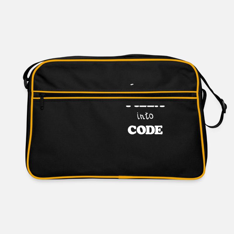 I turn Pizza Into Code Scripting Design Programmer Retro Bag