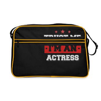 Trust me I’m an actress - Sac Retro - noir/or - Devant