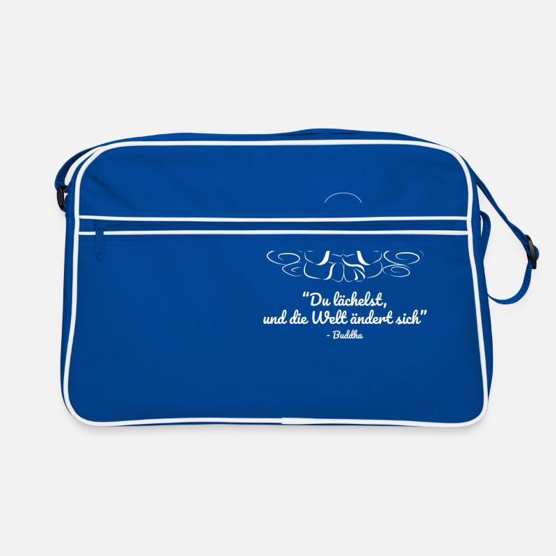 Buddha - "Happy Buddha" Retro Tasche