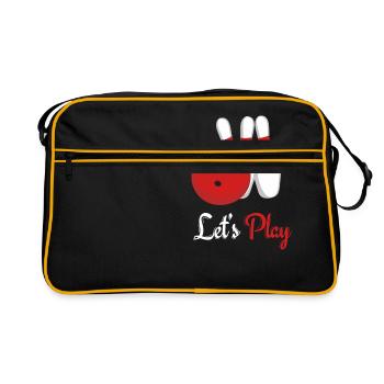 bowling - Retro Bag - black/gold - Front