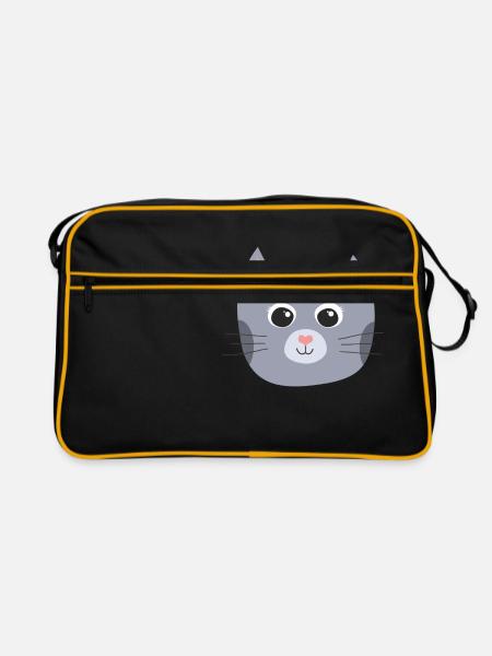 chaton - Sac Retro - noir/or - Devant