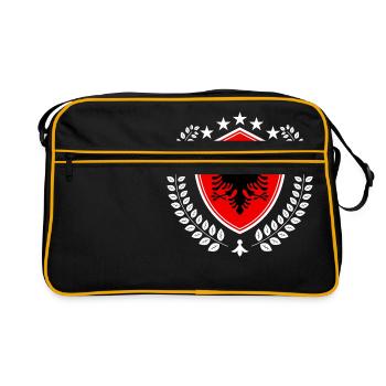 Albanie - Sac Retro - noir/or - Devant