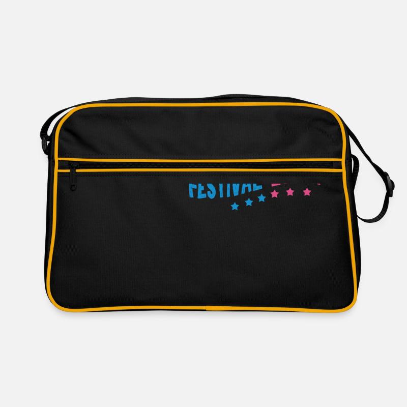 Fesitval Feiern Musik Rave Techno House Bass Retro Tasche