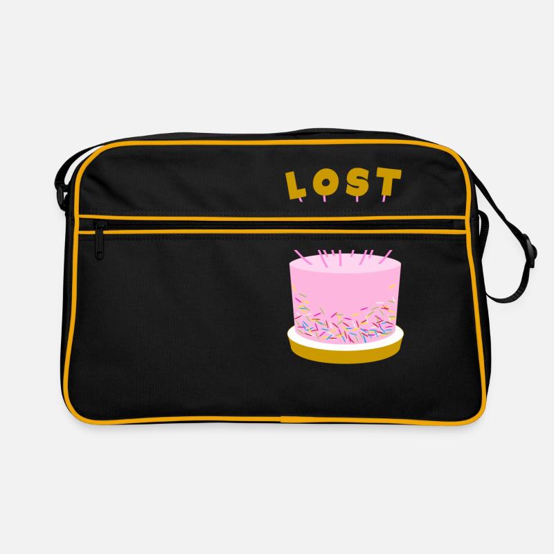 Lost Count Geburtstagskuche Retro Tasche