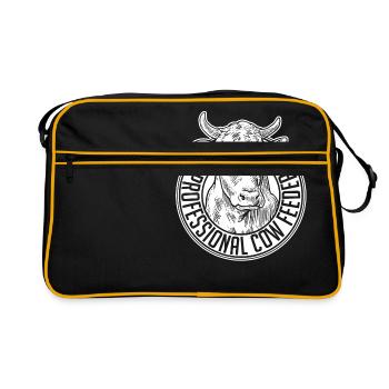 Professional cow feeder - Retro Tasche - Schwarz/Gold - Vorne