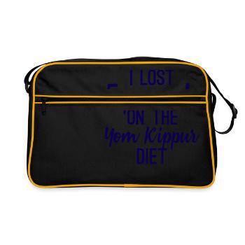 Yom Kippur, Yom Ha-Kippurim, Yom Kippur, Gift - Retro Bag - black/gold - Front