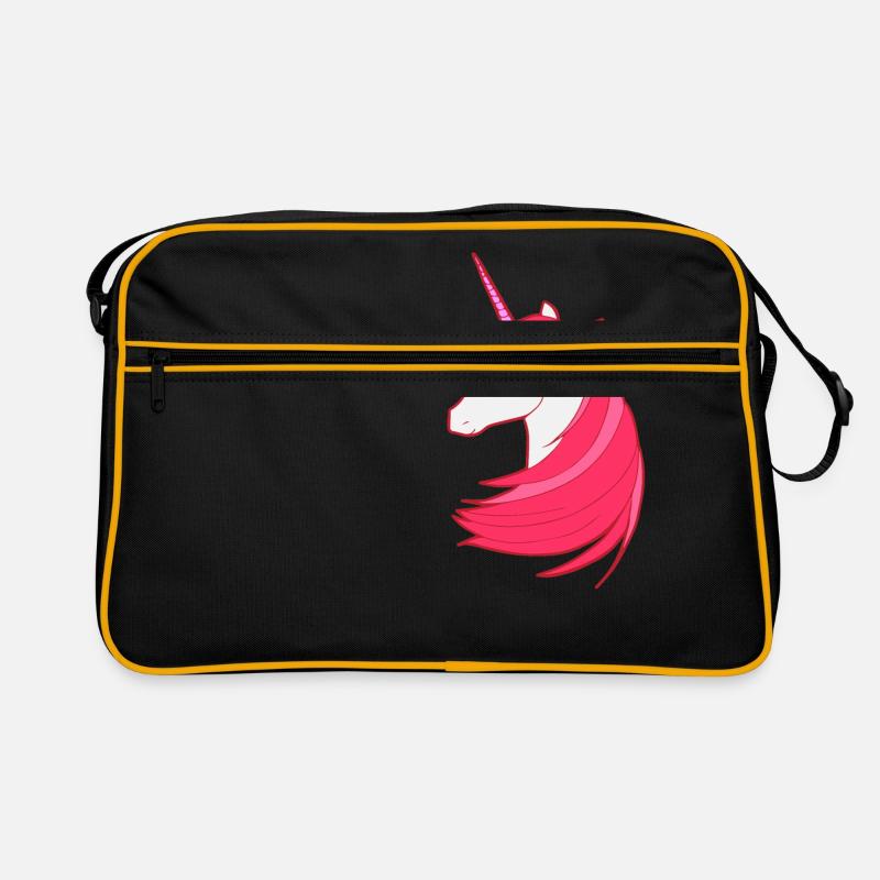 Das rote letzte Einhorn Retro Tasche