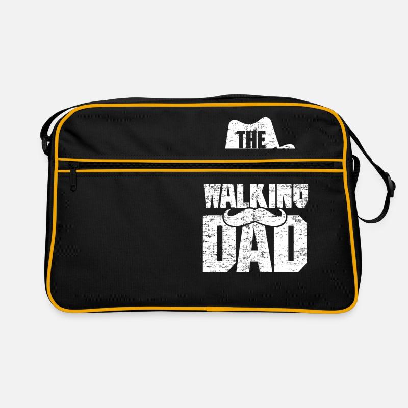 The Walking Dad - Retro Tasche - Schwarz/Gold