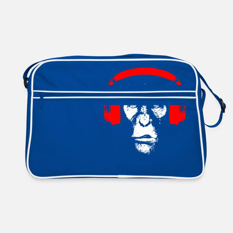 Gorilla avec un casque - Monkey Music Basse-cadeau Sac Retro