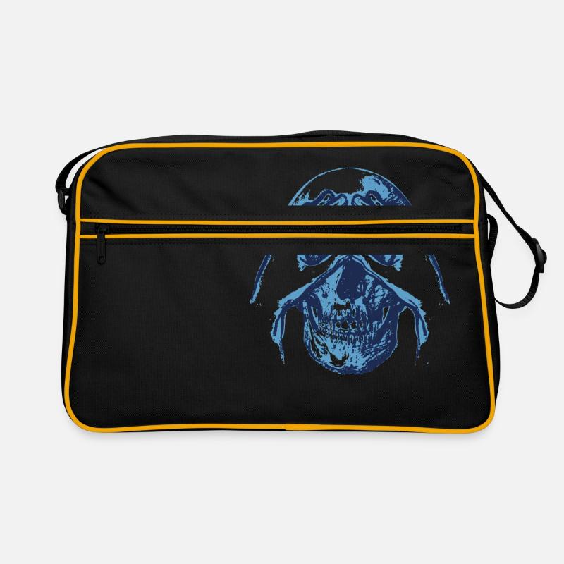 Totenkopf - Kuckuck - Geschenk Retro Tasche