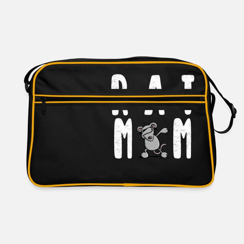 Kleine Ratte tanzt - Dab Dance - Dabbing - Ratten Retro Tasche