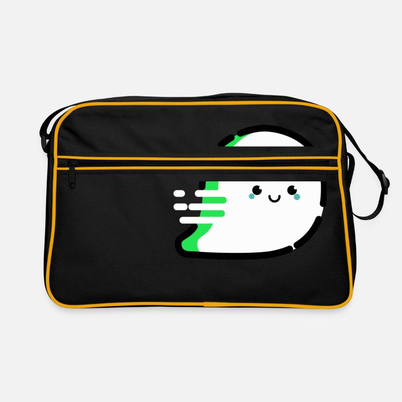 Cartoon / comic ghost very friendly Retro Bag