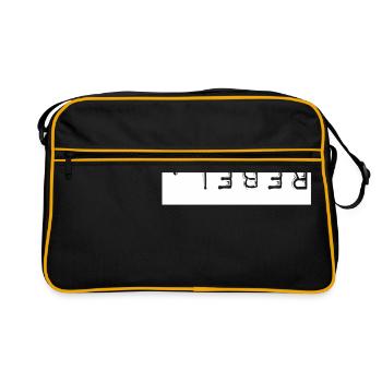 Statement shirt, rebel! - Retro Bag - black/gold - Front