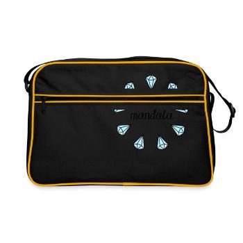 Les diamants sont mon enfant de mandala, T-shirt - Sac Retro - noir/or - Devant
