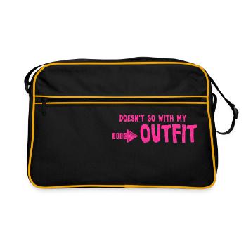 TENUE - Sac Retro - noir/or - Devant