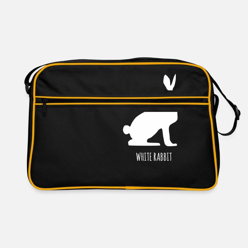 White rabbit, snow hare, fable Retro Bag