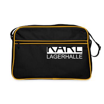 Karl Lagerhalle - Funny Shirt - Sac Retro - noir/or - Devant