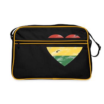 Rasta Coeur - Sac Retro - noir/or - Devant
