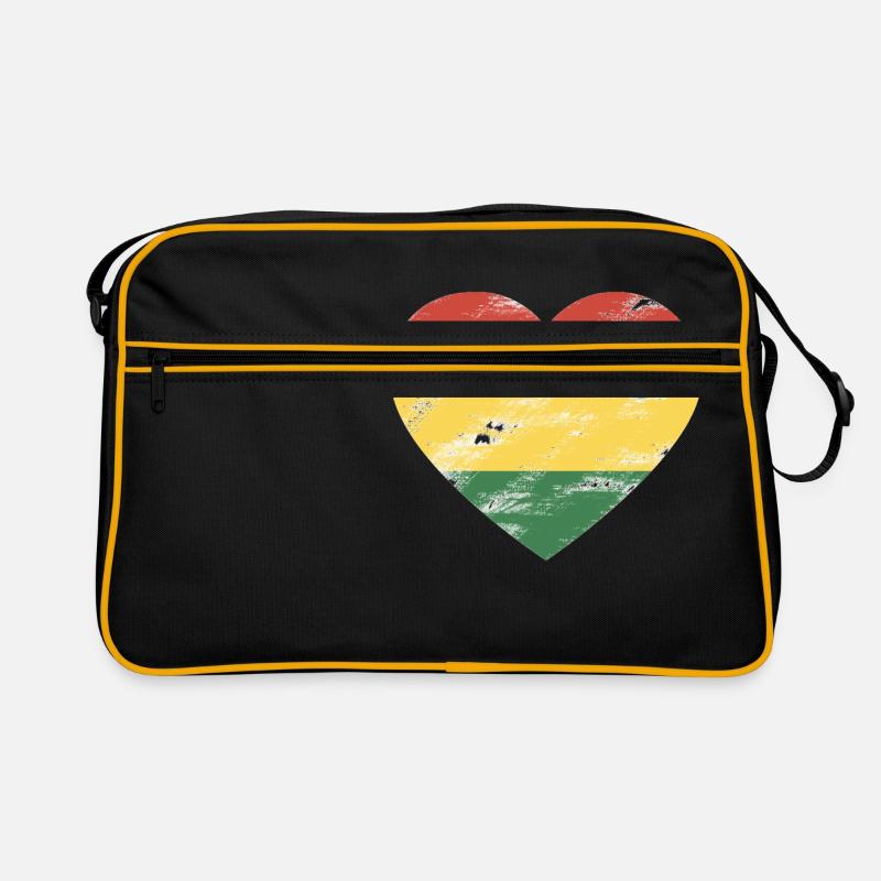 Rasta Herz Retro Tasche