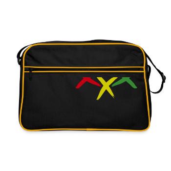 XXX RASTA - Sac Retro - noir/or - Devant