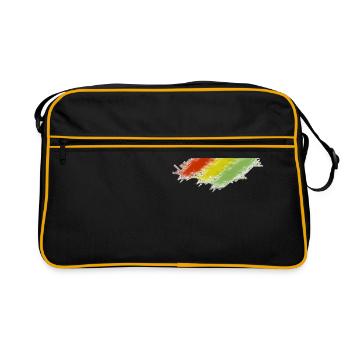 Rasta Scratches - Retro Bag - black/gold - Front