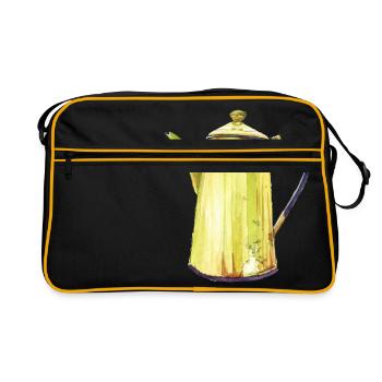 coffee pot - Retro Bag - black/gold - Front