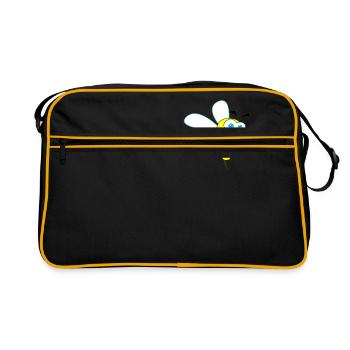 abeille - Sac Retro - noir/or - Devant