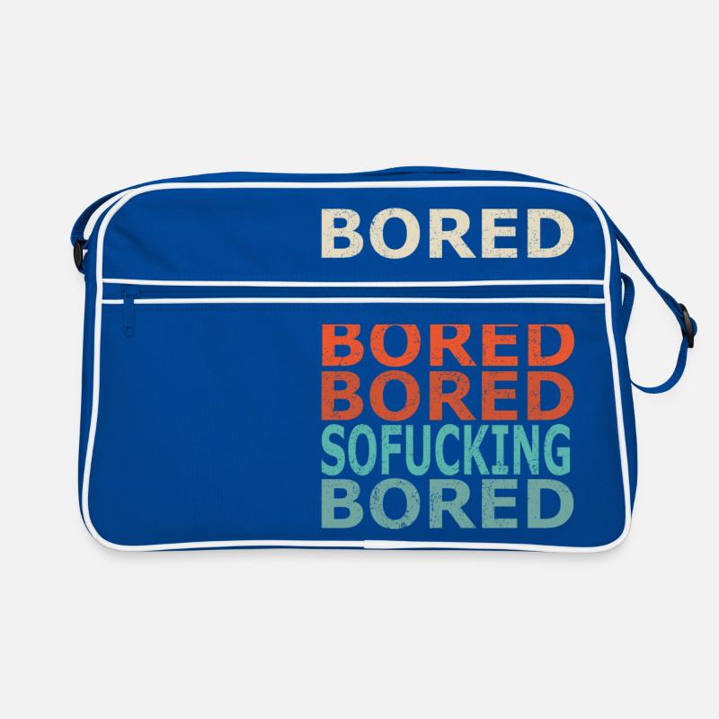 Mightily Bored (Distressed) Retro Bag