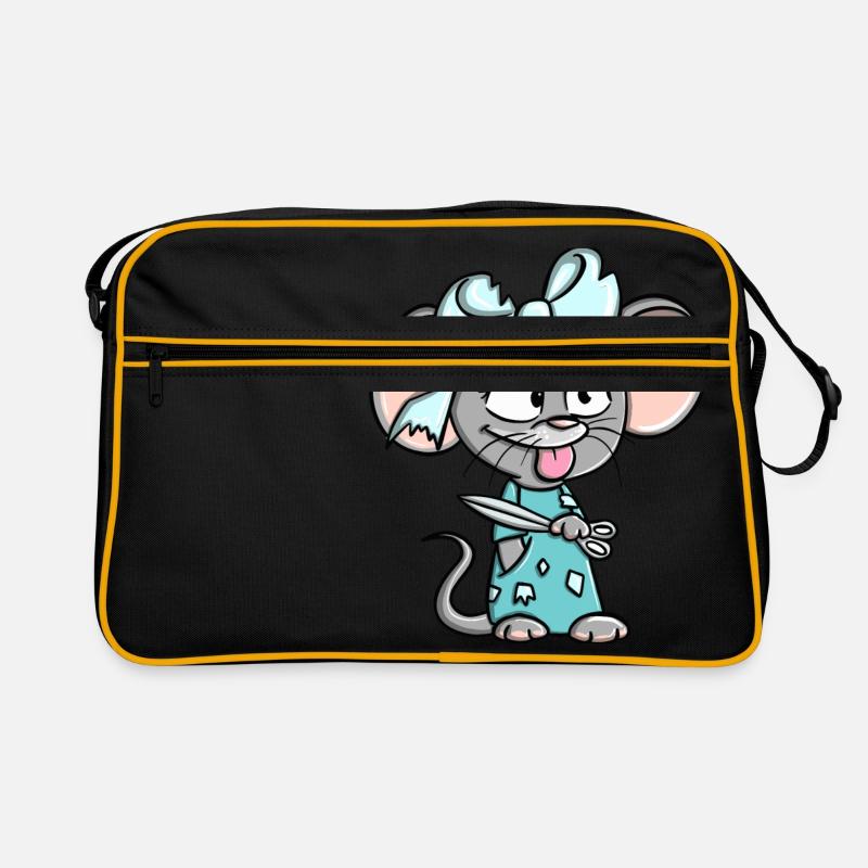Déclaration de conception de souris effrontée Susi Schnipp Schnapp Sac Retro